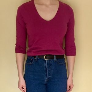 Cashmere/Cotton Fuchsia Sweater (so soft!)